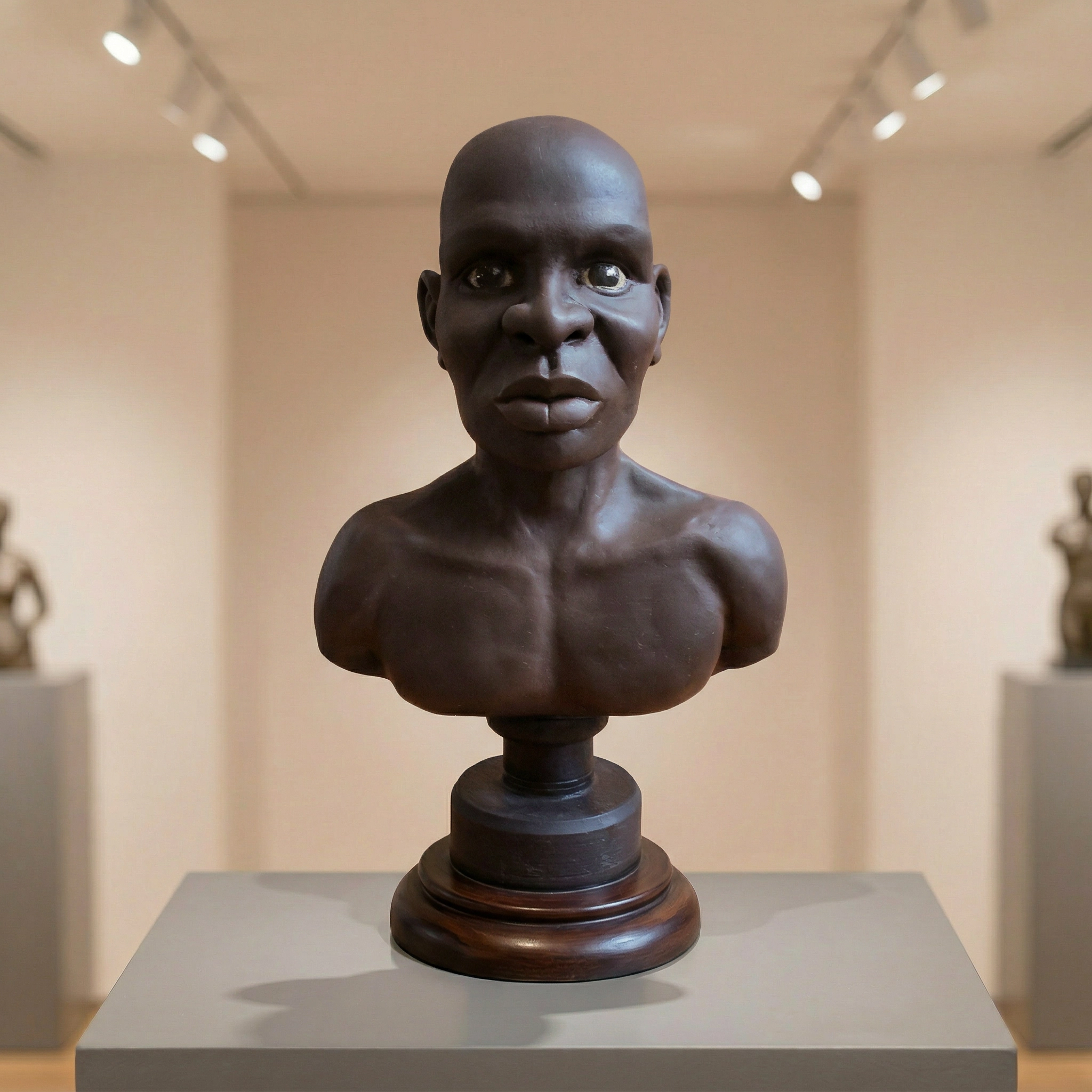Afrikaanse Man — beeldhouwwerk